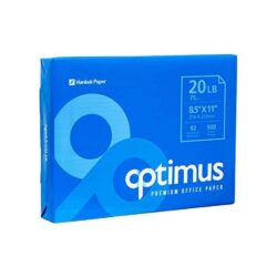 8.5X11 20# 92BR OPTIMUS PREMIUM COPY PAPER 500SH/RM 10RM/CT 014079